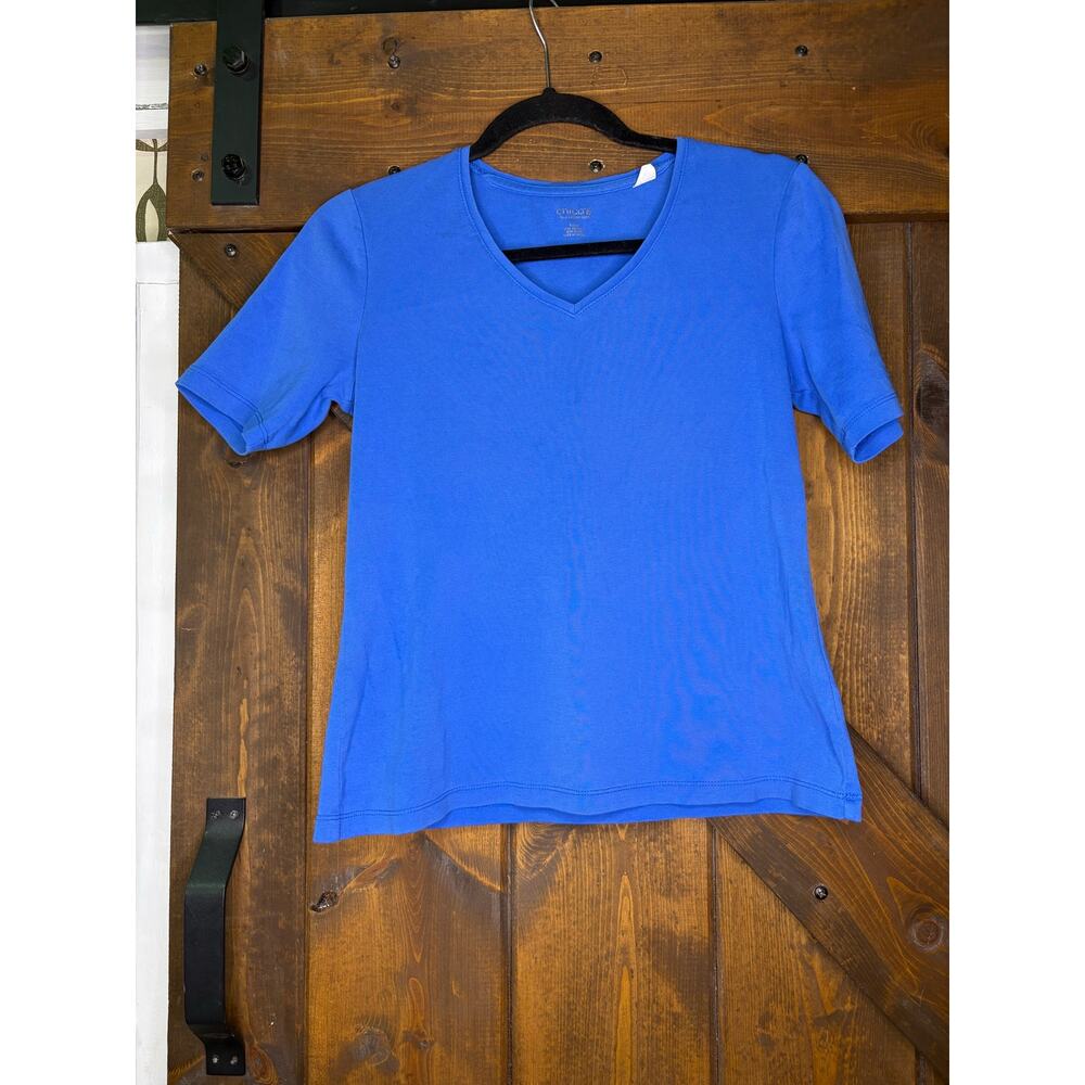 Chicos women’s 0  blue true color t shirt